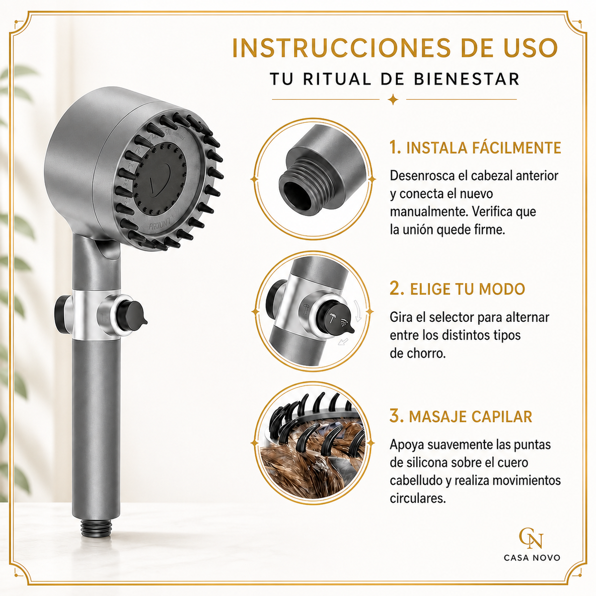 Serenova™ — Alta Presión y Masaje para tu Bienestar