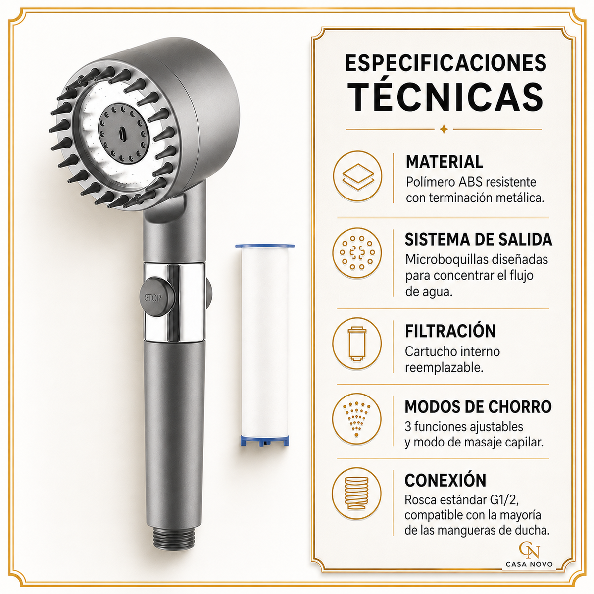 Serenova™ — Alta Presión y Masaje para tu Bienestar