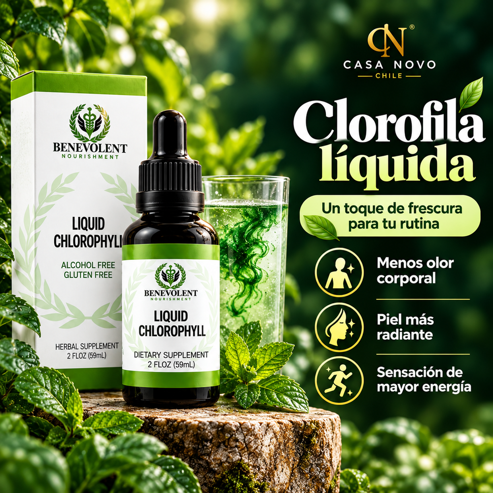 Clorofila Líquida Benevolent® 59 ml | Frescura en cada gota