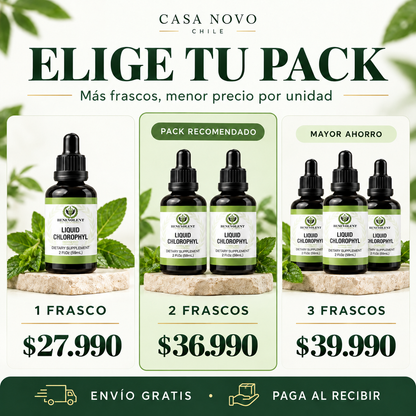 Clorofila Líquida Benevolent® 59 ml | Frescura en cada gota