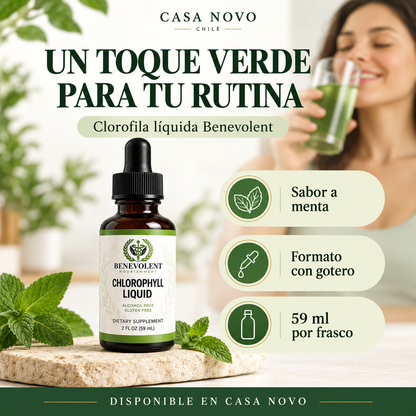 Clorofila Líquida Benevolent® 59 ml | Frescura en cada gota