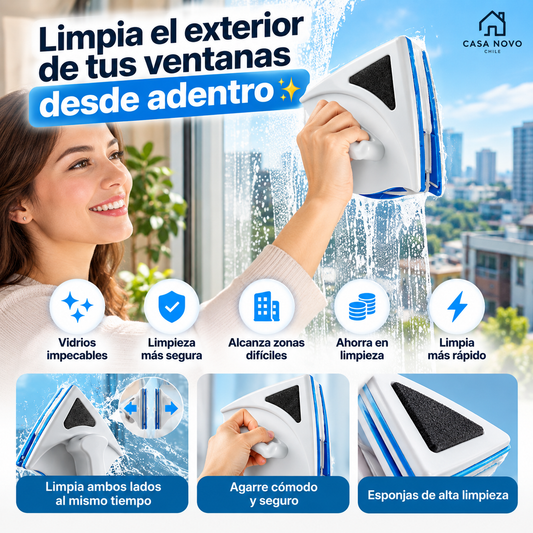 MagniClean™ – Limpia tus ventanas por fuera sin asomarte.