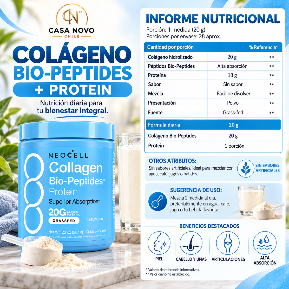 NEOCELL BIO-PEPTIDES - CUIDA TU PIEL A DIARIO