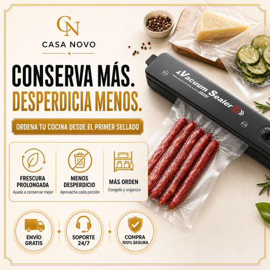 Selladora al Vacío Casa Novo™ | Frescura por Más Tiempo