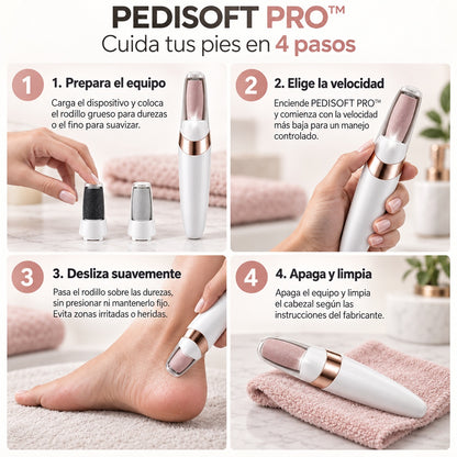 PediSoft Pro™ | Rodillo Exfoliante Eléctrico para Pies